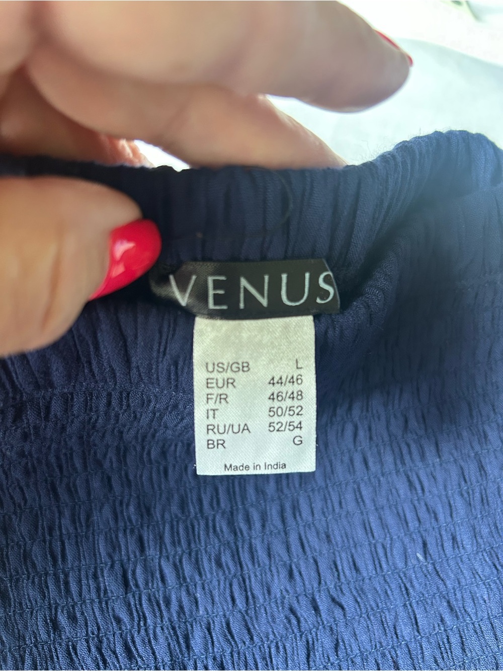 VENUS Whimsigoth Navy Strapless Lace-Panel Palazzo Jumpsuit - Picture 7 of 9